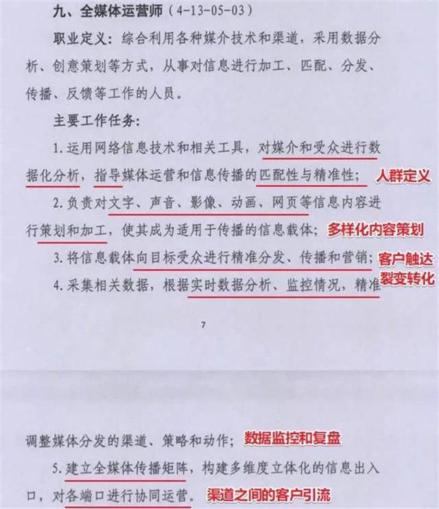 16個(gè)新職業(yè)公布，全媒體運(yùn)營(yíng)師引人注目