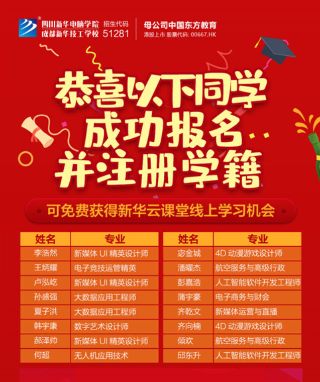 足不出戶，四川新華電腦學(xué)院帶您一對一參觀校園