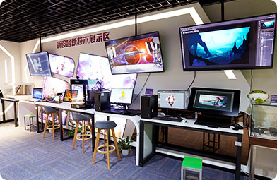 四川新華電腦學(xué)院VR動(dòng)漫游戲展廳