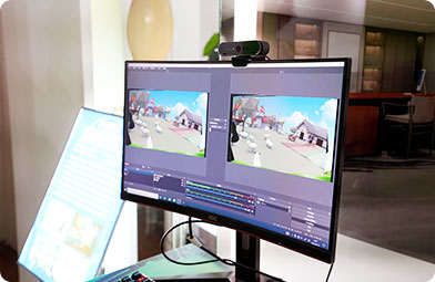 四川新華電腦學(xué)院VR虛擬現(xiàn)實(shí)體驗(yàn)廳